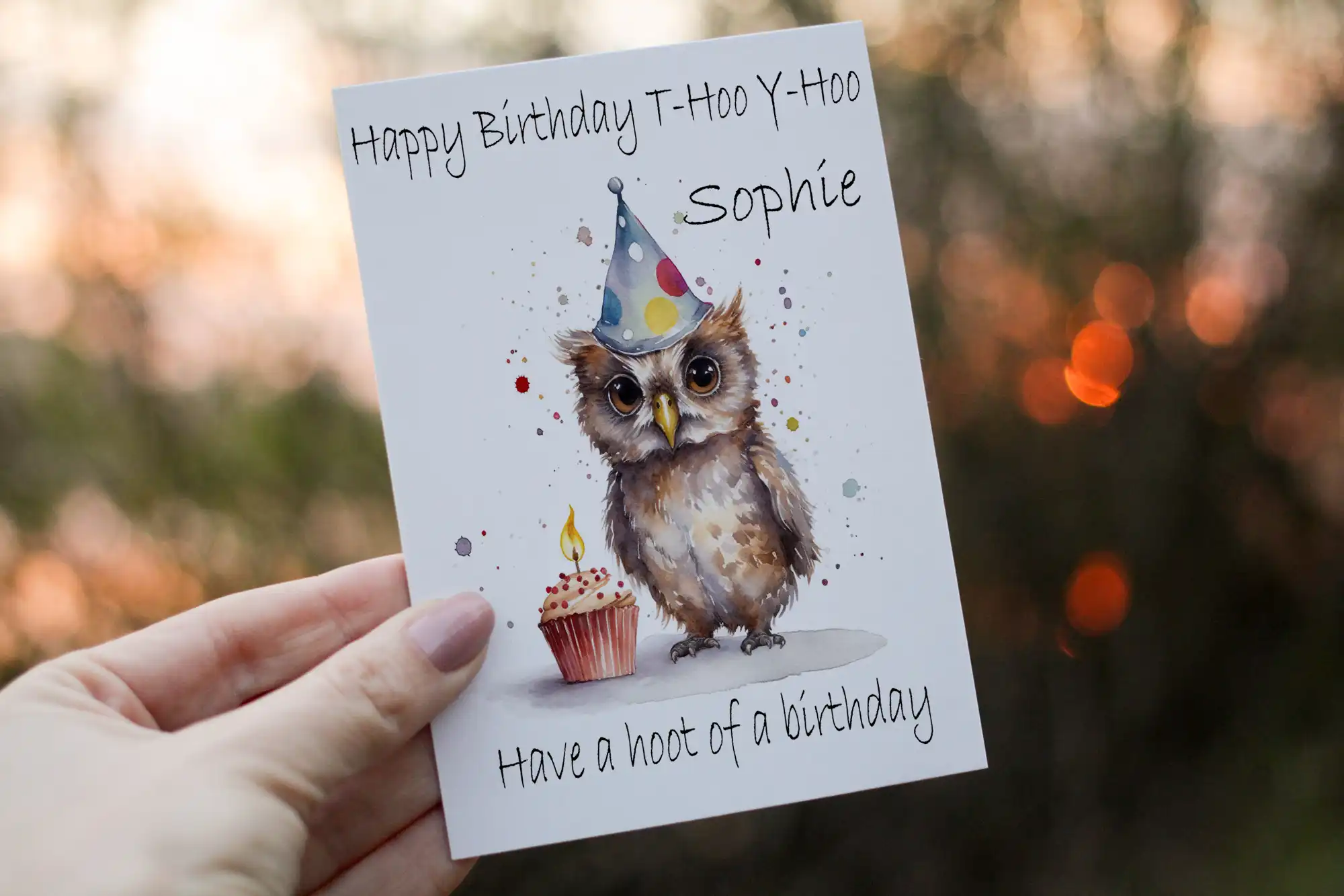 Owl Birthday Card, Friend Birthday Card, Owl Card for Birthday - Click Image to Close